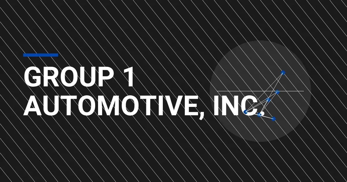 Group 1 Automotive, Inc.