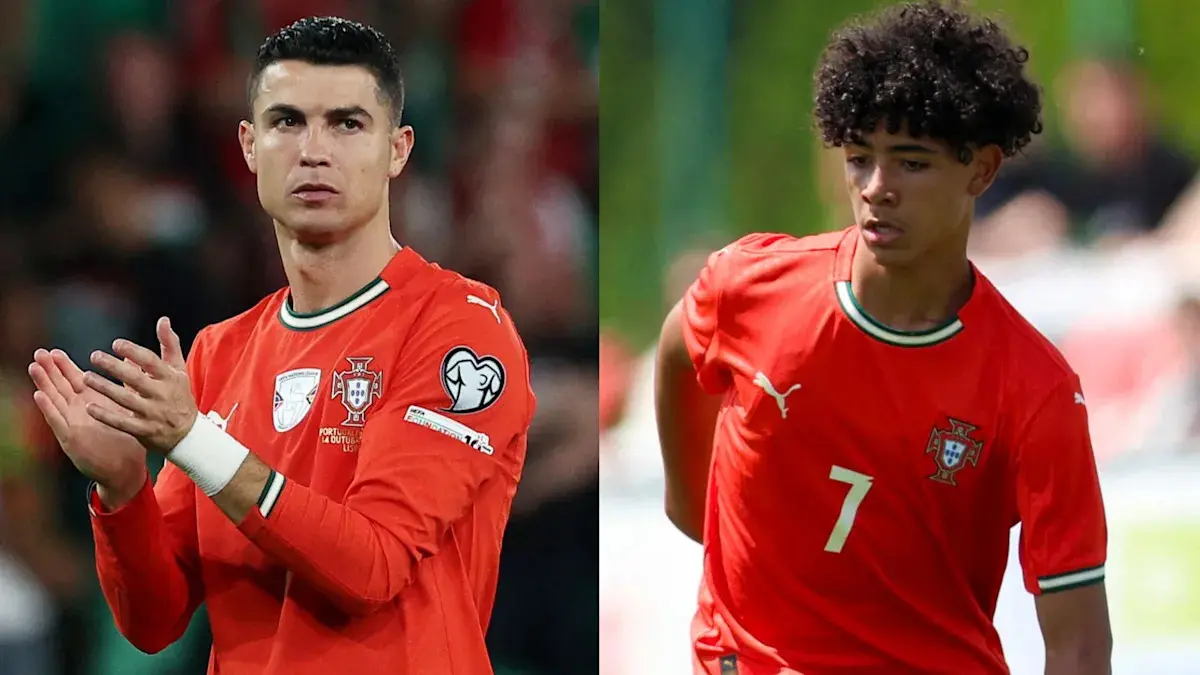 Cristiano Ronaldo Jr. a assisté avec Georgina Rodríguez à la Coupe du monde pour soutenir son père, arborant fièrement le maillot portugais numéro 7 qu’il espère un jour revêtir à son tour