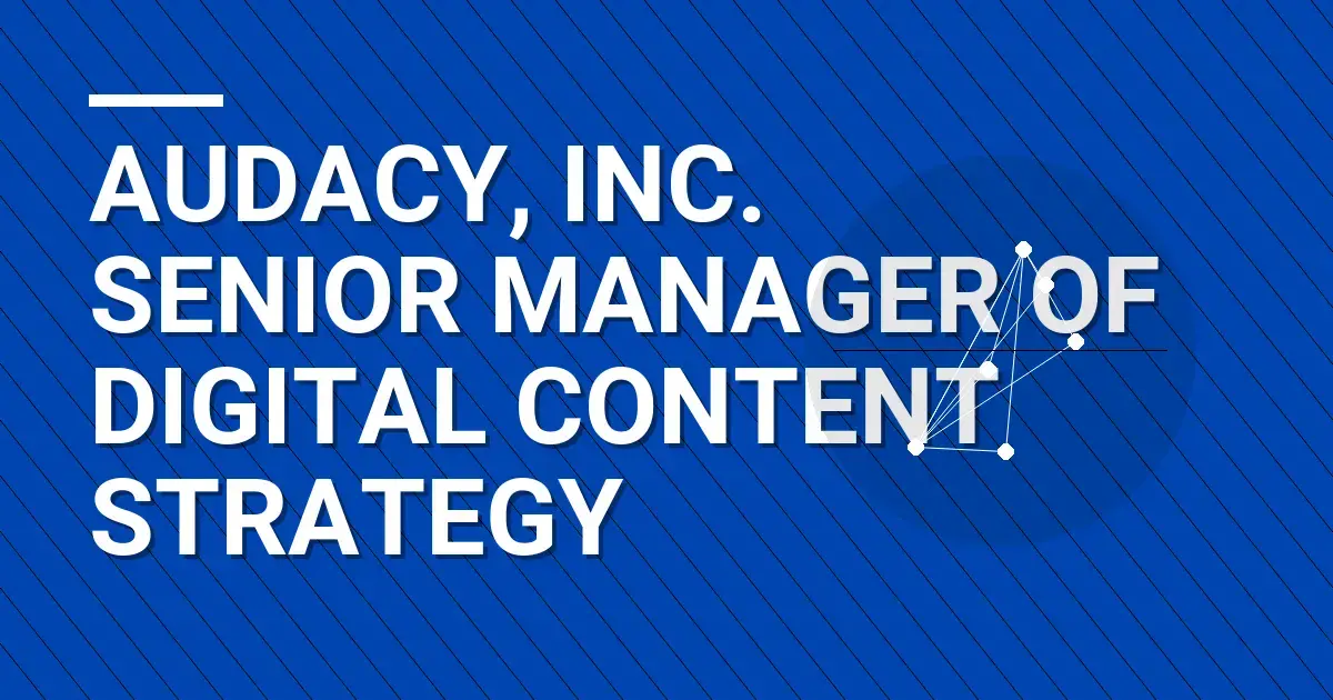 Audacy, Inc. Senior Manager of Digital Content Strategy