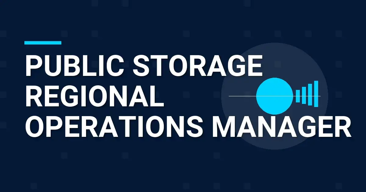Public Storage Regional Operations Manager