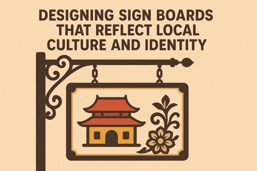 Designing Sign Boards That Reflect Local Culture and Identity