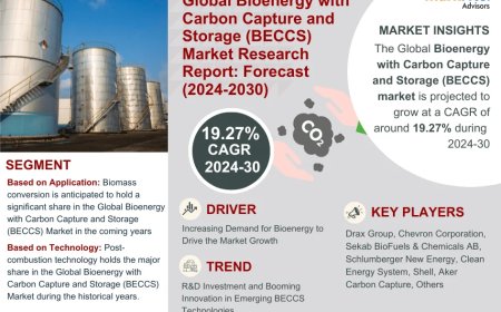 Bioenergy with Carbon Capture and Storage (BECCS) Market Set for Explosive Growth with 19.27% CAGR by 2030